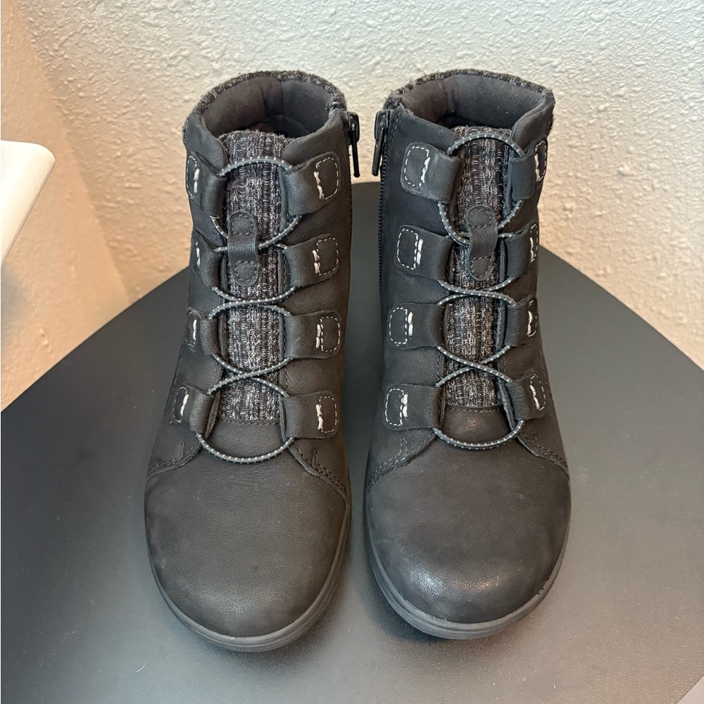 Clarks Black Ankle Boots